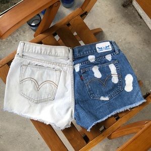 *Lowest Price* Two Tone color block cutoff shorts